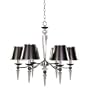 Manhattan Black Chrome Crystal Chandelier