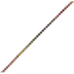 18KT Rainbow Sapphire Bracelet by The Judy Mayfield Collection