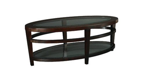 Hammary Urbana Glass Top Oval Cocktail Table On Sale