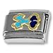 Blue Keys of Love 18k Gold Italian Charm