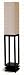 Contemporary Style Black Finish Wood Base Floor Lamp