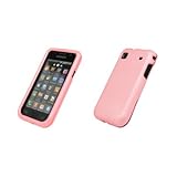 Samsung Galaxy S i9000 Pink Rubberized Hard Cover Crystal Case