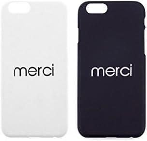 HIDE AND CHIC iPhone6 / 6S Couple Cases Merci 2ea Navy/White