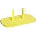 Heathrow Scientific HD2165C Polypropylene Rectangle Floating Foam Tube Rack, 24 Tubes, Yellow (Pack of 5)