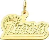 14K Gold NFL New England Patriots Logo Charm
