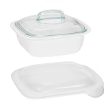 CorningWare SimplyLite 1-1/2-Quart Casserole with Glass and Plastic Lids