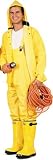 35 mm 3 Pc. PVC / Poly Heavy Duty Yellow Rainsuit X-Large