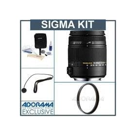 Sigma 18-250mm f/3.5-6.3 DC Macro OS HSM Zoom Lens for Canon EOS Digital SLR Cameras - USA Warranty - Bundle - with Pro Optic Pro Digital 62mm Multi Coated UV Ultra Violet Filter, Flashpoint CK2 CapKeeper & Cleaning Kit for Optics and Cameras