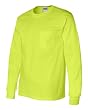Cotton Long Sleeve Tee Shirt with a Pocket