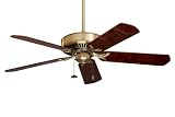 Emerson CF4800AB Premium Antique Brass Traditional Ceiling Fan 50 Blade Span