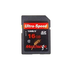 Maxchange 16GB Class 10 SD Card (Black) + Worldwide free shiping