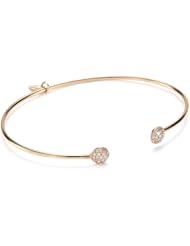 Jemma Wynne "Prive" Rose Gold Pave Dome Bangle Bracelet