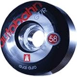 Autobahn GT/R Dual Duro 54mm Skateboard Wheels-Blk Clr Core (Set Of 4)