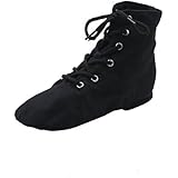 Canvas Women's Jazz Dance Boots Red/Black/White/Green