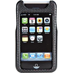 Case-Mate Perforated Leather Case for iPhone 1G (Phantom Black)