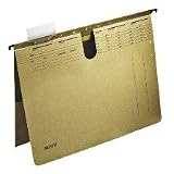 Produkt-Bild: Leitz H&auml;ngehefter Alpha kaufm. Heftung 250g/qm Karton mit Tasche naturbraun