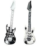 Inflatable Black and White Guitars (1 dz)
