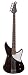 MTD Kingston CRB 4 RW Rosewood Fretboard 4 String Bass, Transparent Black Gloss