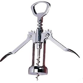 Lever Bottle Opener Corkscrew with crown bottle opener top.