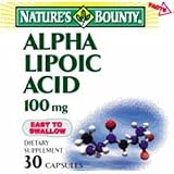 Alpha Lipoic Acid 100 Mg Dietary Supplement Capsules - 30 Capsules