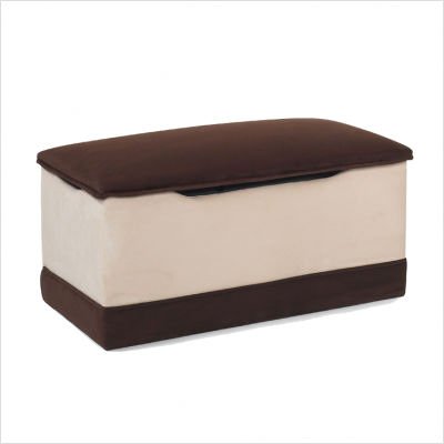 Deluxe Toy Box in Beige and Chocolate