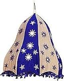ShalinCraft Lampshades Multicolored Applique Embroidered Fabric Indian-Style (clamp354)
