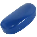 BRIGHT BOLD BLUE CLAMSHELL HARD EYE SUNGLASSES CASE by