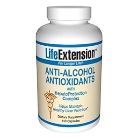 Life Extension Anti-Alcohol antioxidants with HepatoProtection Complex 100 Caspules by 