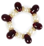 India Overseas Garnet Bead Napkin Ring