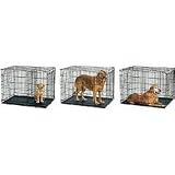 Adjustable Pet Crates (Black) (19H x 22W x 13D)