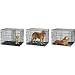 Adjustable Pet Crates (Black) (19H x 22W x 13D)