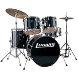 Ludwig Accent 5-Piece Power Drum Set, Black