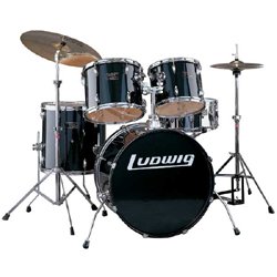 Accent LR1025EC 5pc Power Drum Set Black