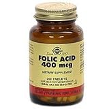Solgar - Folic Acid, 400 mcg, 250 Tablets, Kosher