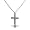 Eve's Addiction Sterling Silver Cross Necklace, 16 inches