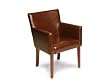 SEVEN Game Tables S202 Taggart Leather Club Chair (Mahogany)
