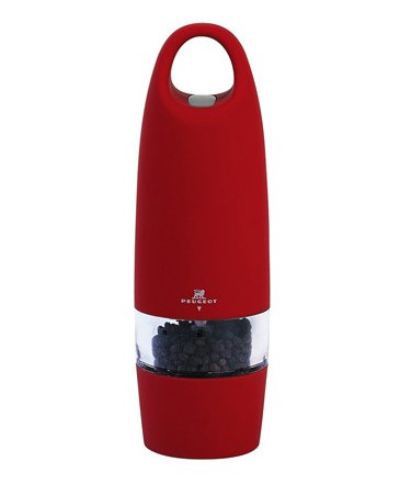 Peugeot Zest Electric Pepper Mill, Soft-Touch Strawberry under The Kitchen Store