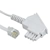Hama Telefonanschlusskabel TAE F-Stecker - Modular-Stecker 6p4c, 3 m