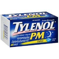 Tylenol Extra Strength PM Pain Reliever and Sleep Aid, Caplets 150 ea