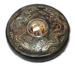 MusicalInstruments: Black Double Dragon Platina Gong