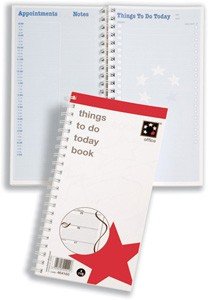 Buy 5 Star Office Things To Do Today Book Wirebound 6 Months 115 Pages 280x140mm:  