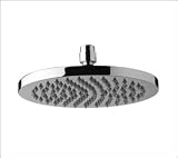 Aqua Brass 10 Round Rain Head 2410BN Brushed Nickel