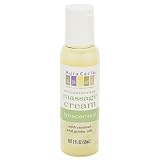 Aura Cacia Unscented, Aromatherapy Massage Cream, 4-Ounce Bottle (Pack of 3)