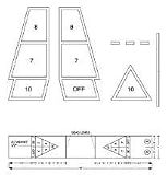 Plastic Shuffleboard Court Stencil (EA)