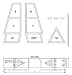 Plastic Shuffleboard Court Stencil (EA)