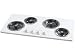 Kitchen & Housewares : Frigidaire FEC36C2AS 36" Coil Electric Cooktop with 4 Coil Elements, Chrome Drip Bowls & Slimline 18" Depth Design: White