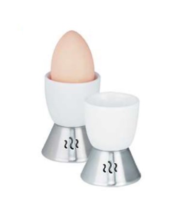 Set of 2 Bianca Egg Cups By Trudeau