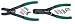 SK 7644 10 Piece Retaining Ring Plier Set with Internal External Plier and Tips