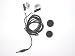 New black earphone (headset) earbud