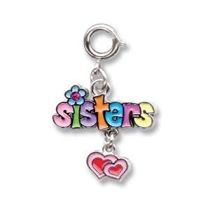 Buy CHARM IT! Sisters Colorful Charm with Crystal and Heart Accents by CHARM IT! Ks Charming Designs